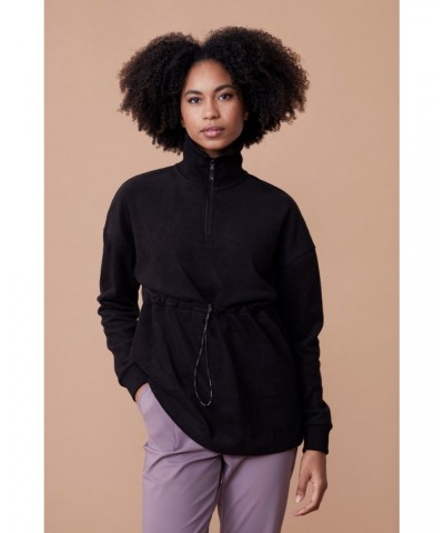 Central Womens Roller-Neck Fleece Black $17.70 Fleece