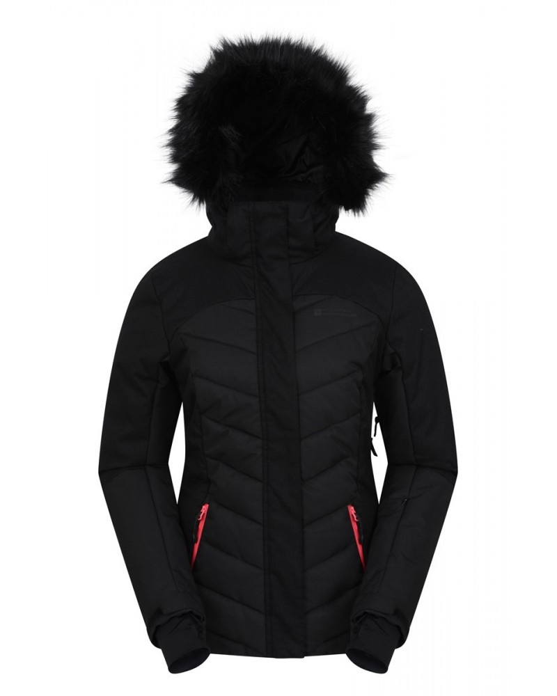 Pyrenees Womens Insulated Ski Jacket Jet Black $29.45 Jackets