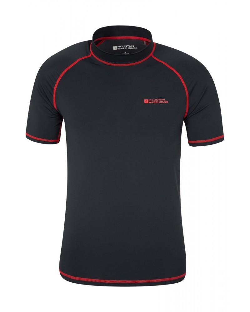 Mens UV Rash Guard Black $13.99 Swimwear