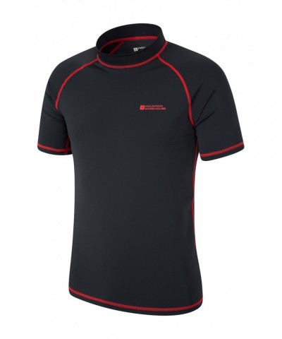 Mens UV Rash Guard Black $13.99 Swimwear