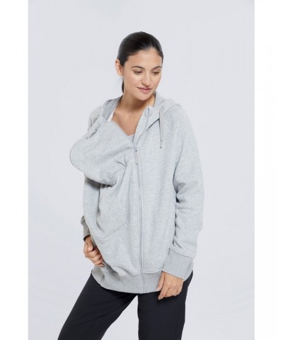 Carnelian Maternity Hooded Fleece Grey $18.40 Maternity