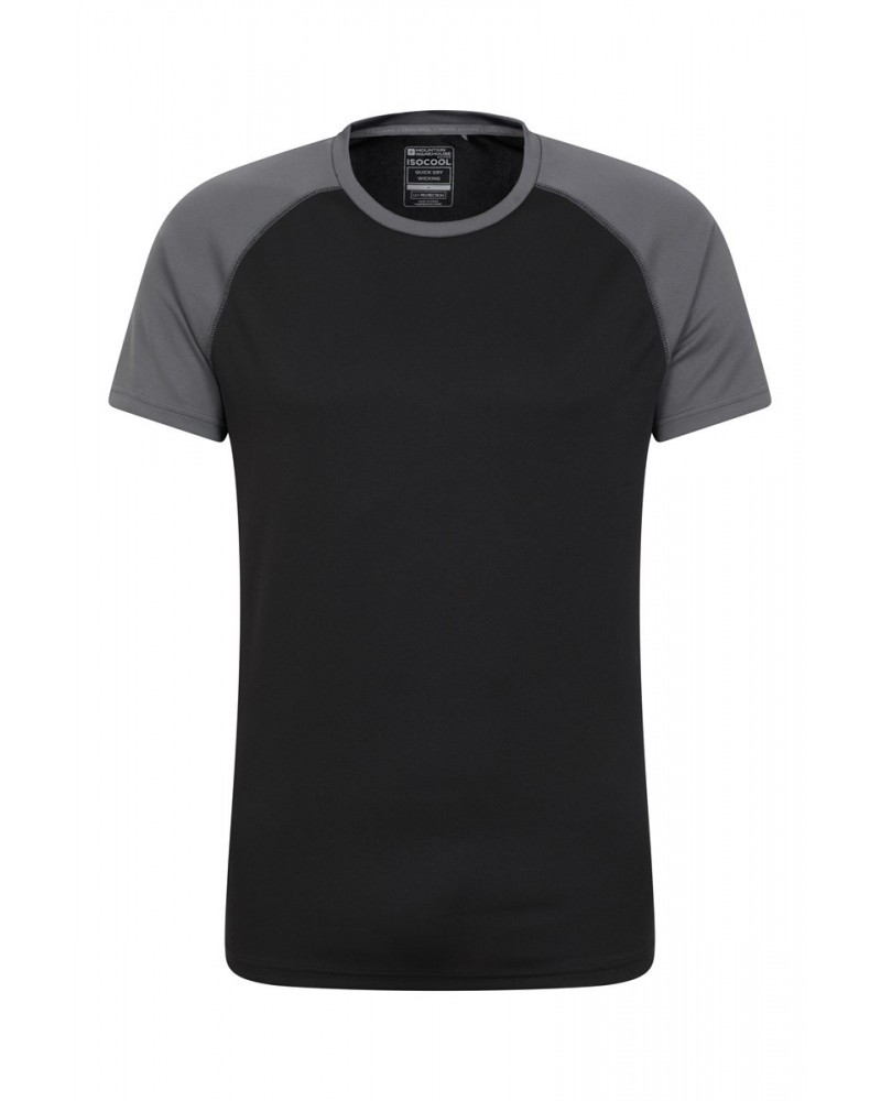 Endurance Isocool Mens Active T-Shirt Jet Black $12.74 Tops