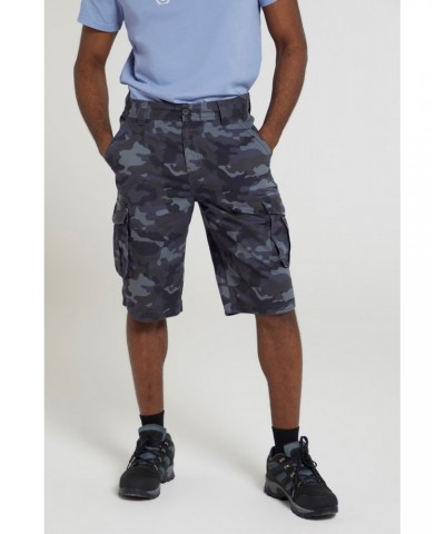 Mens Camo Cargo Shorts Blue Camo $20.68 Pants