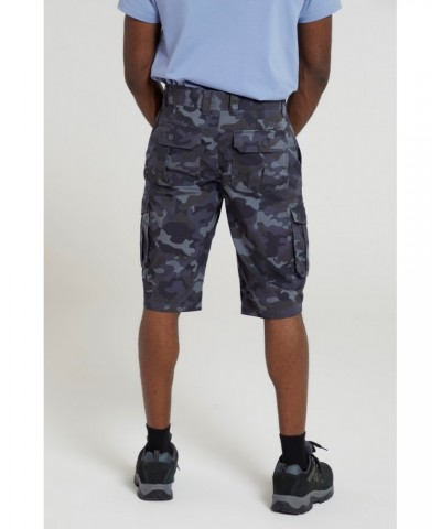 Mens Camo Cargo Shorts Blue Camo $20.68 Pants