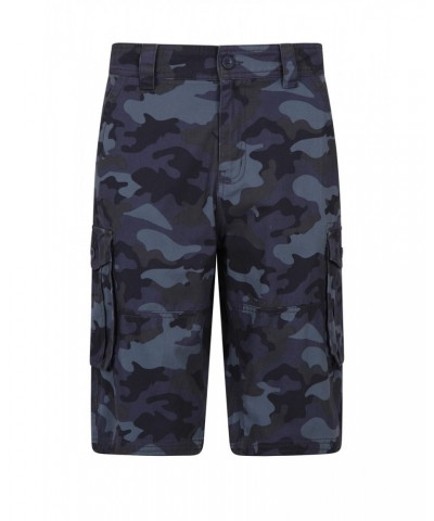 Mens Camo Cargo Shorts Blue Camo $20.68 Pants