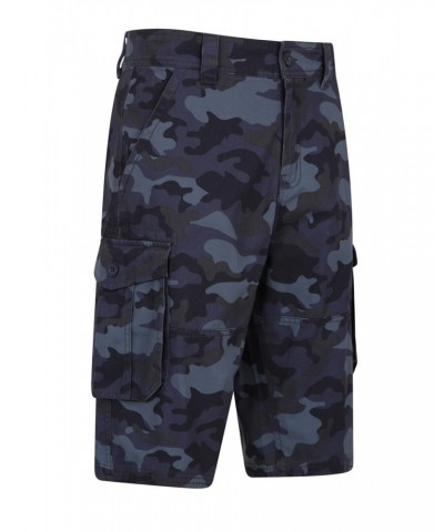 Mens Camo Cargo Shorts Blue Camo $20.68 Pants