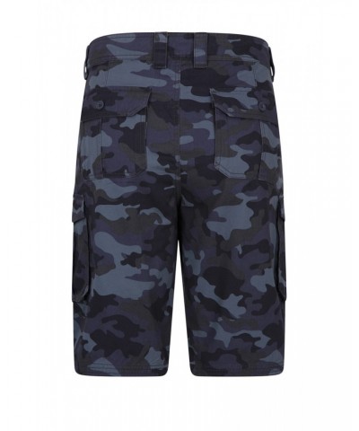 Mens Camo Cargo Shorts Blue Camo $20.68 Pants