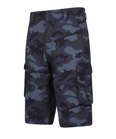 Mens Camo Cargo Shorts Blue Camo $20.68 Pants