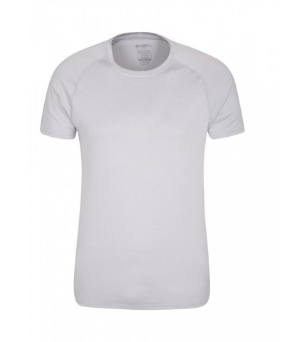 Agra IsoCool Mens Striped Tee White $15.84 Active