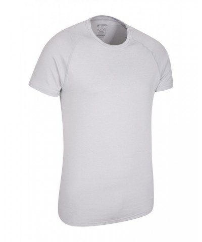 Agra IsoCool Mens Striped Tee White $15.84 Active