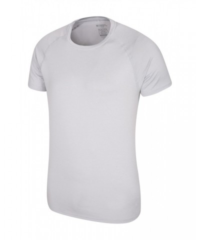 Agra IsoCool Mens Striped Tee White $15.84 Active