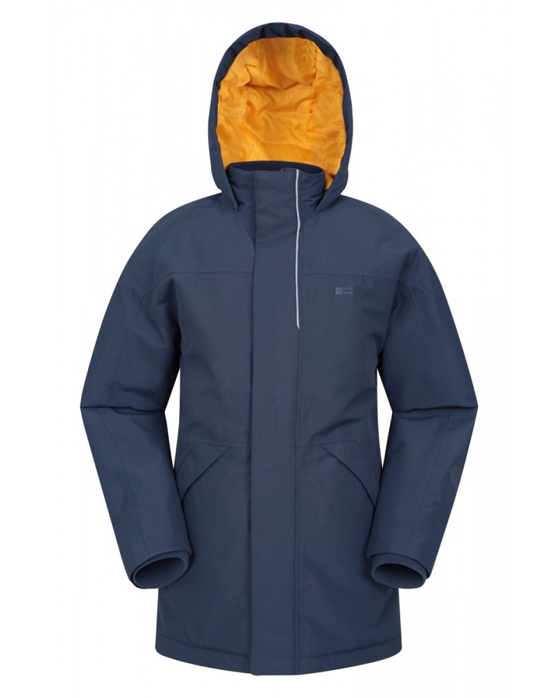 Forest Kids Longline Waterproof Jacket Navy $25.30 Jackets