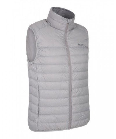 Mens Featherweight Down Vest Light Grey $22.79 Jackets