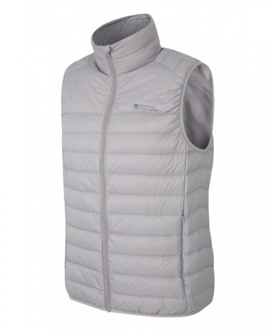 Mens Featherweight Down Vest Light Grey $22.79 Jackets