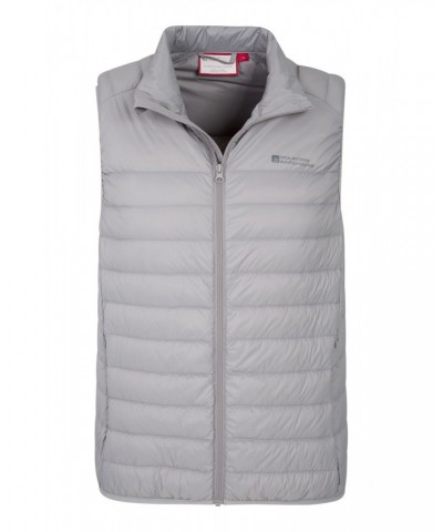 Mens Featherweight Down Vest Light Grey $22.79 Jackets