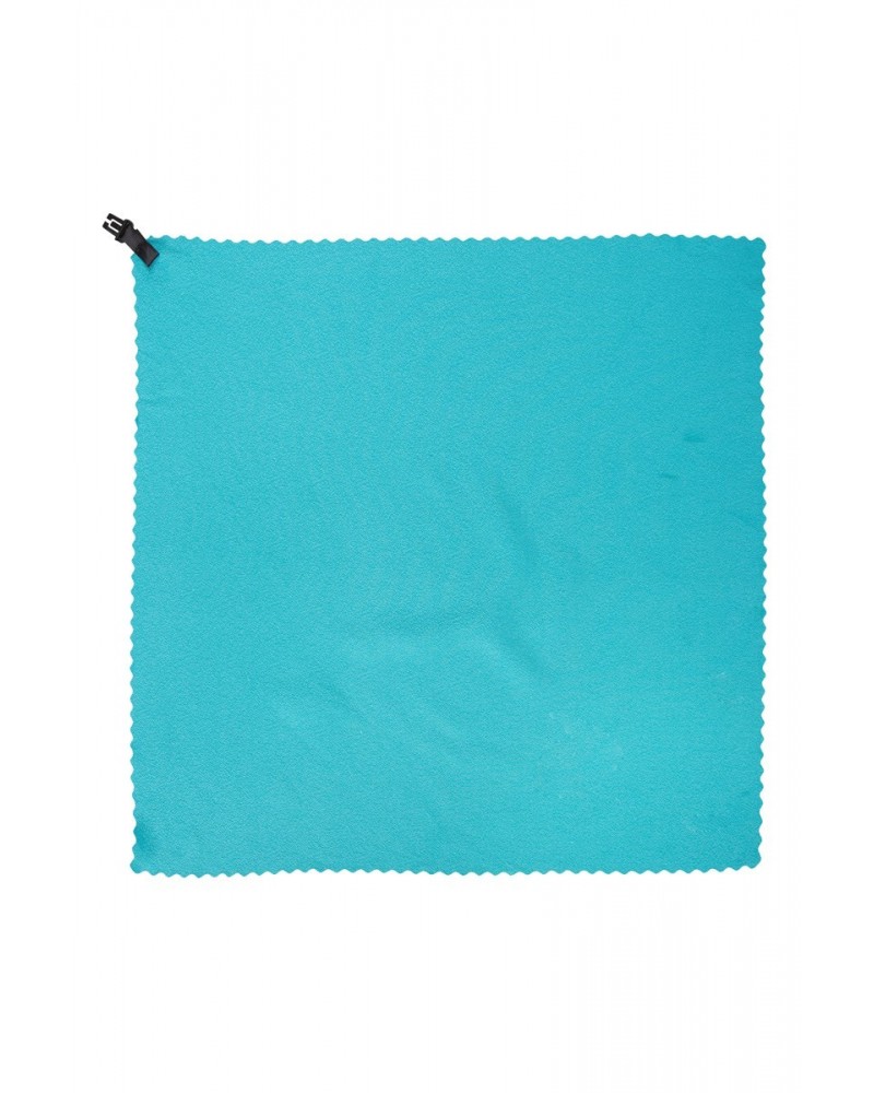 Clip Travel Towel - 40 x 40cm Teal $9.71 Travel Accessories