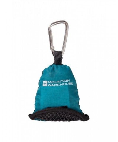 Clip Travel Towel - 40 x 40cm Teal $9.71 Travel Accessories