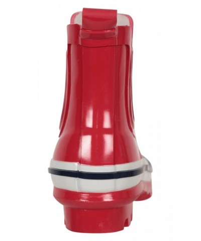 Kids Short Chelsea Rain Boots Red $14.84 Footwear