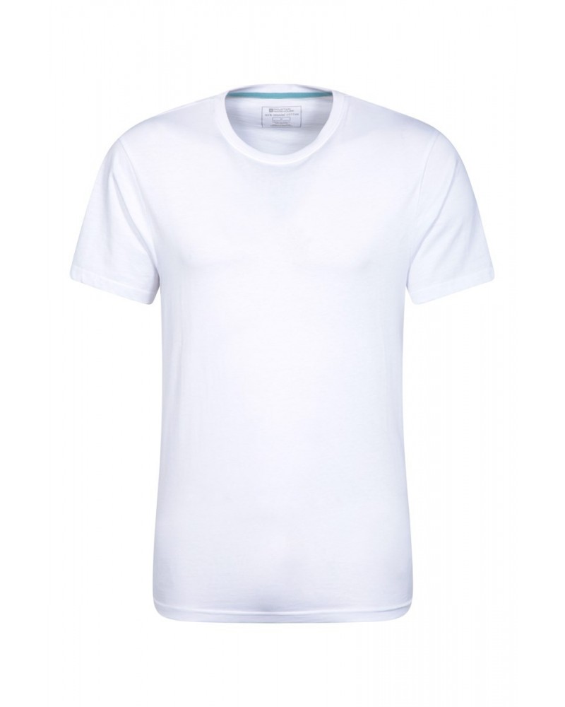 Eden II Mens Organic T-Shirt White $11.79 Tops