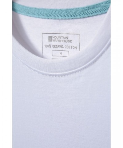 Eden II Mens Organic T-Shirt White $11.79 Tops