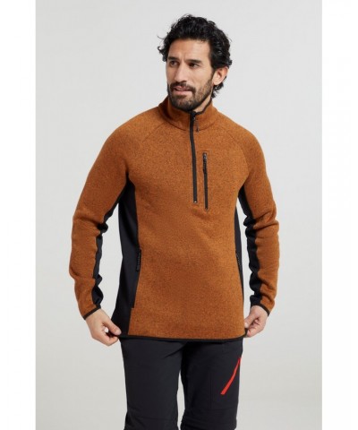 Treston Mens Half-Zip Fleece Mustard $22.94 Fleece