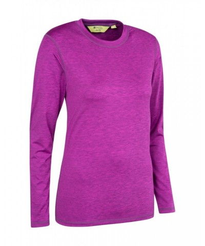 Panna Womens Long Sleeved Top Berry $13.25 Active