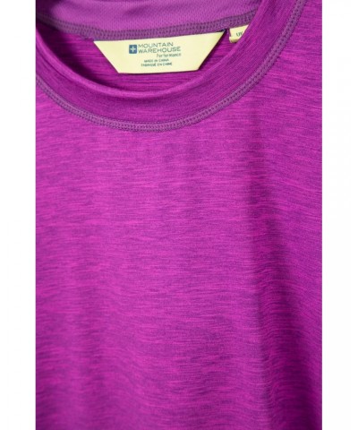 Panna Womens Long Sleeved Top Berry $13.25 Active