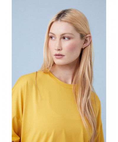 Shadow Womens Crop Top Mustard $14.75 Tops