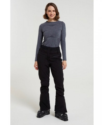 Avalanche Recco Womens High-Waisted Softshell Ski Pants Black $33.00 Pants