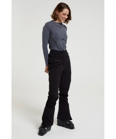 Avalanche Recco Womens High-Waisted Softshell Ski Pants Black $33.00 Pants