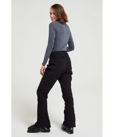 Avalanche Recco Womens High-Waisted Softshell Ski Pants Black $33.00 Pants