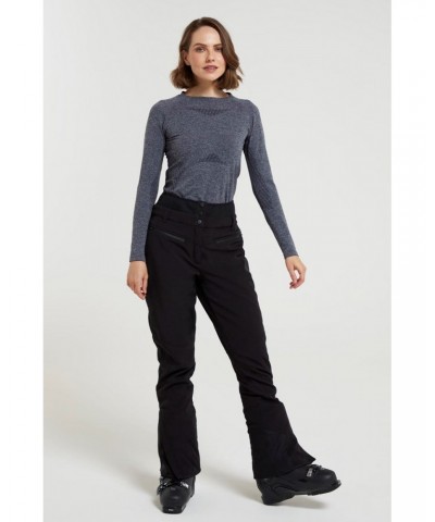 Avalanche Recco Womens High-Waisted Softshell Ski Pants Black $33.00 Pants