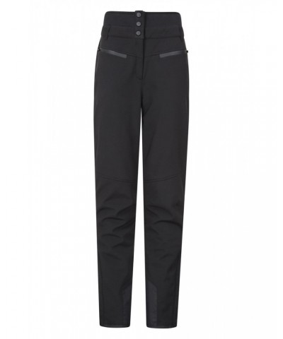 Avalanche Recco Womens High-Waisted Softshell Ski Pants Black $33.00 Pants