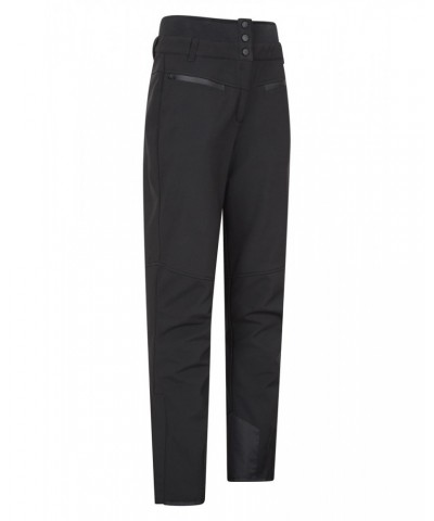 Avalanche Recco Womens High-Waisted Softshell Ski Pants Black $33.00 Pants