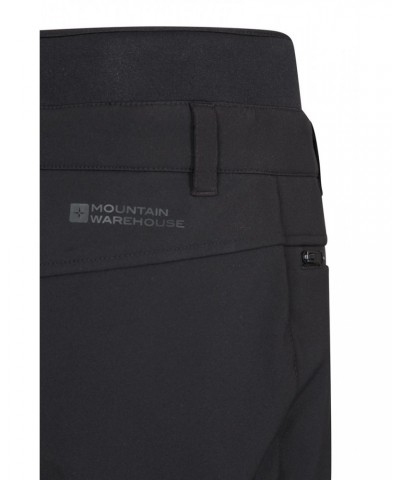 Avalanche Recco Womens High-Waisted Softshell Ski Pants Black $33.00 Pants