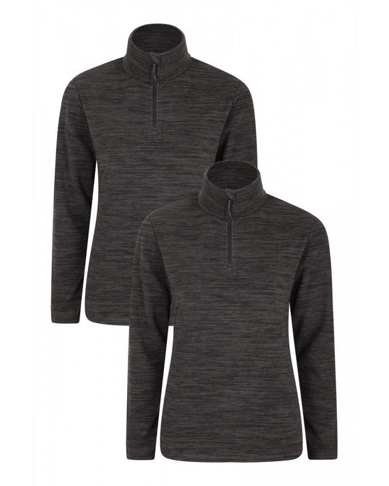 Snowdon Melange Womens Fleece Multipack Black $16.50 Fleece