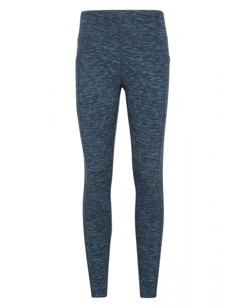 Breathe & Balance High-Waisted Womens Tights Navy $13.20 Active