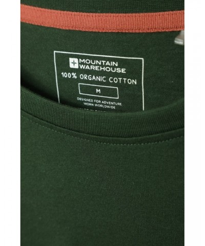 Eden Mens Organic T-Shirt Dark Green $13.74 Tops