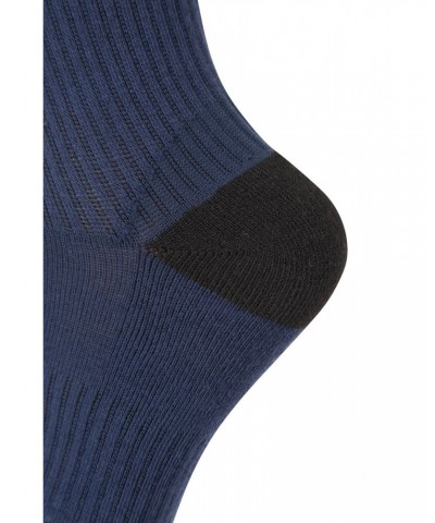 Kids Cushioned Mid-Calf Hiker Socks 2-Pack Navy $7.64 Accessories