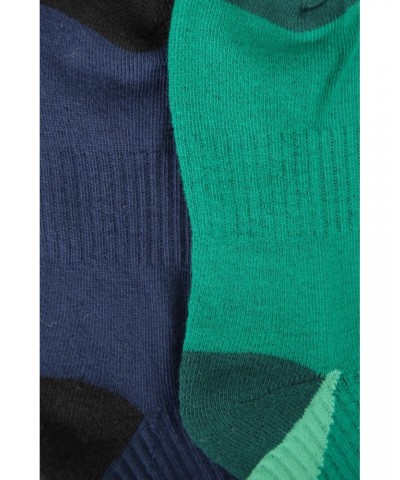 Kids Cushioned Mid-Calf Hiker Socks 2-Pack Navy $7.64 Accessories