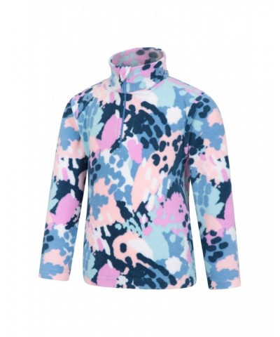 Endeavour Kids Printed Half-Zip Fleece Pale Pink $10.59 Fleece