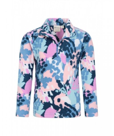 Endeavour Kids Printed Half-Zip Fleece Pale Pink $10.59 Fleece