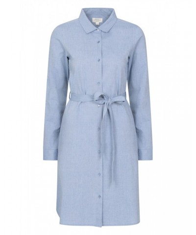 Manhattan Chambray Womens Shirt Dress Blue $25.19 Dresses & Skirts