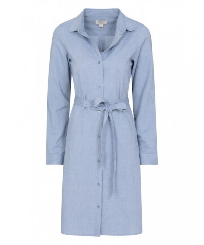 Manhattan Chambray Womens Shirt Dress Blue $25.19 Dresses & Skirts