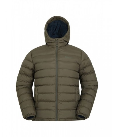 Seasons Mens Fur-Lined Insulated Jacket Dark Khaki $23.10 Jackets