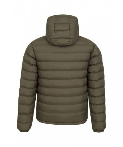 Seasons Mens Fur-Lined Insulated Jacket Dark Khaki $23.10 Jackets