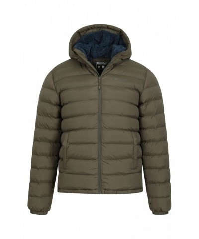 Seasons Mens Fur-Lined Insulated Jacket Dark Khaki $23.10 Jackets