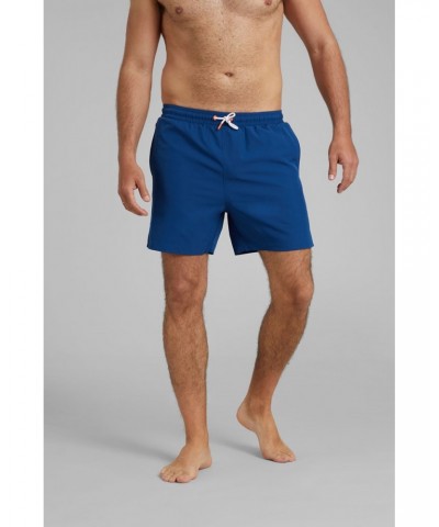 Atlantic Mens Recycled Swim Shorts Dark Blue $16.79 Active