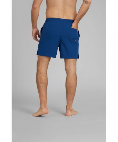 Atlantic Mens Recycled Swim Shorts Dark Blue $16.79 Active