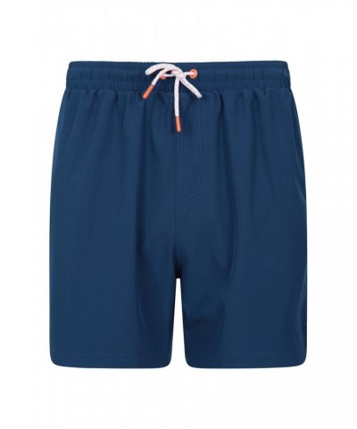 Atlantic Mens Recycled Swim Shorts Dark Blue $16.79 Active